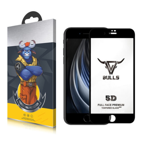Bulls Premium 5D Skärmskydd iPhone 8 - Svart
