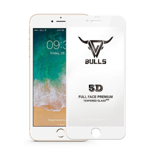 Premium 5D Skärmskydd iPhone 7 / 8 - Vit