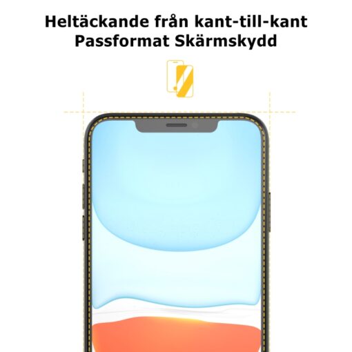 Easy App Skärmskydd iPhone X / XS - Svart