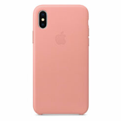 Apple iPhone X Läderskal Original (Soft Rosa)