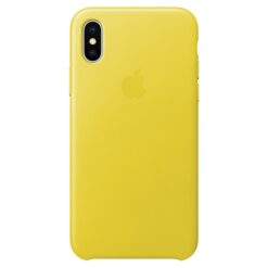 Apple iPhone X Läderskal Original (Vårgul)