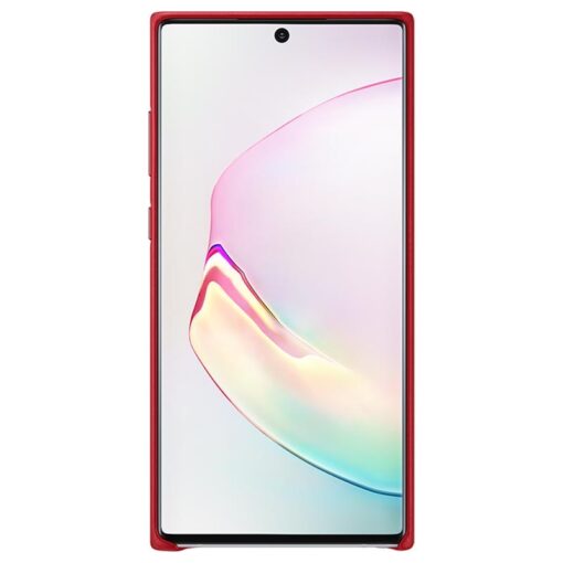 Samsung Galaxy Note 10 Plus Original Läderskal - Röd