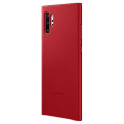 Samsung Galaxy Note 10 Plus Original Läderskal - Röd
