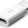 Micro-USB till USB-C adapter (Vit)