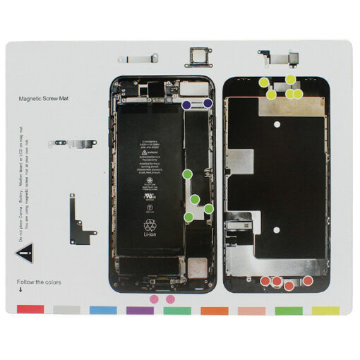 Visar produkt: Magnetisk skruvmatta för iPhone 8 Plus.