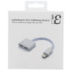 En tredjepartstillverkad lightning aux adapter.