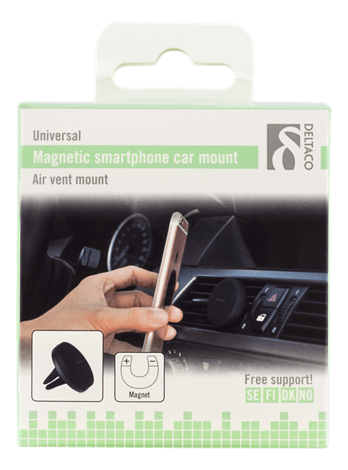 Bilhållare med magnet för smartphone.