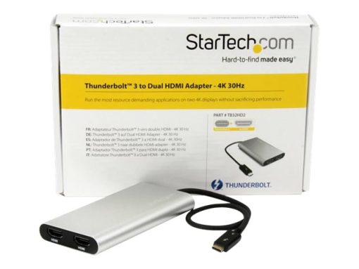 StarTech Videoadapterkabel HDMI / USB 28.4m Svart silver