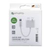 4Smarts Lightning Splitter Adapter - Lightning+3,5mm Ljud