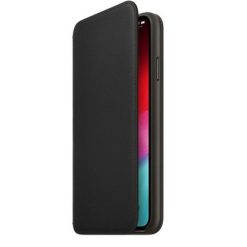 Apple iPhone X Läderfodral Folio Original (Svart)