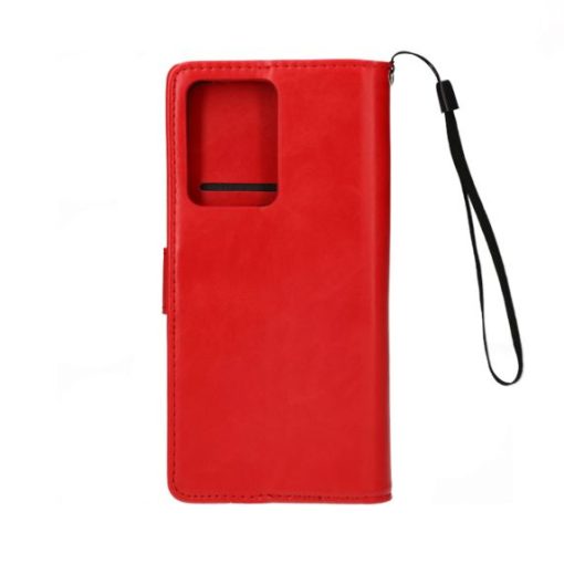 Samsung Galaxy S20 Ultra 5G Plånboksfodral Flip Stand Läder - Red