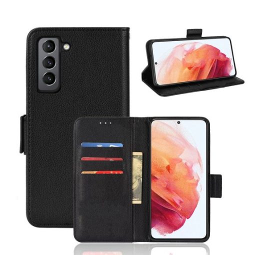 Samsung Galaxy S22 Plus 5G Flip Stand Läder Plånboksfodral - Svart - Bild 7