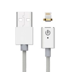 Magnetic Lightning Braided Cable Silver 1.2m