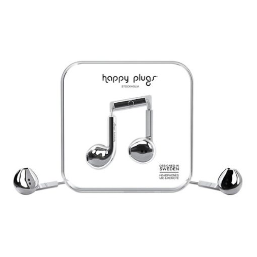 Happy Plugs Earbud Plus in-ear hörlurar - Silver