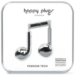 Happy Plugs Earbud Plus in-ear hörlurar - Silver