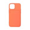 iPhone 13 Mini Soft Silikon Stötsäker Skal med Kortplats - Orange