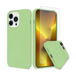 iPhone 13 Pro Max Liquid Silicone Case - Matcha Green