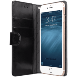 Melkco Plånboksfodral för Plus-modeller av iPhone 6/6S/7/8 - Svart