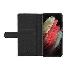 Samsung S22 Ultra Magnetiskt Plånboksfodral - Svart