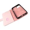 Plånboksfodral Genuint Läder - iPhone 13 Pro Max - Rosa