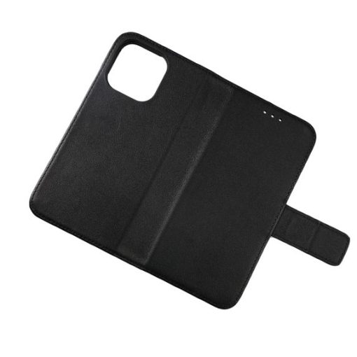 iPhone 13 Pro Plånboksfodral Genuint Läder - Svart - Bild 4