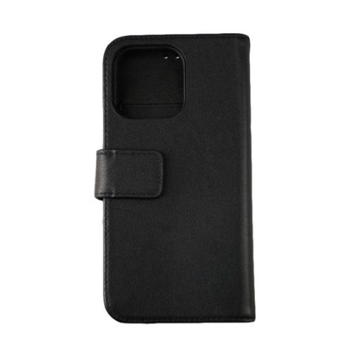 iPhone 13 Pro Plånboksfodral Genuint Läder - Svart - Bild 6