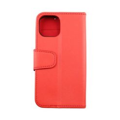 iPhone 13 Mini Plånboksfodral - Extra Kortfack och Stativ - Röd