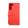 Samsung S22 Plånboksfodral - Extra Kortfack och Stativ - Röd