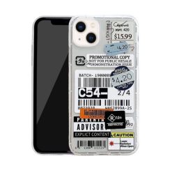 iPhone 13 Shockproof TPU Fashion Barcode Labels Skal - C54- Style