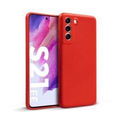 Samsung Galaxy S21 FE Silikonskal - Röd
