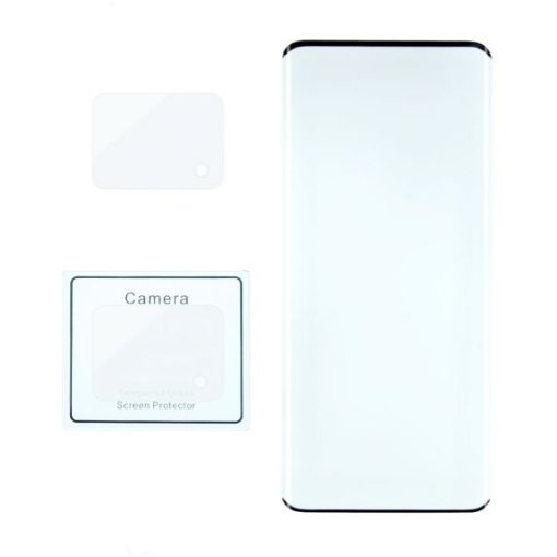 Skärmskydd och kameraskydd Samsung S20 Ultra 5G - 3D Härdat Glas (miljö)