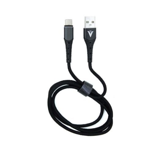 V-20 Type-C USB-kabel 1 meter - Svart