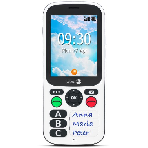Doro 780X 4G Svart / Vit - Bild 2