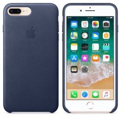 Apple iPhone 8 Plus & 7 Plus Läderskal Original Midnattsblå