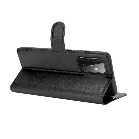 Samsung Galaxy A52 Läderfodral Flip Stand - Svart - Bild 3