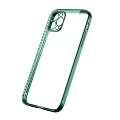 iPhone 12 Pro Max Skal med Kameraskydd - Mörkgrön/transparent