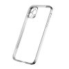 iPhone 12 Pro Max Skal med Kameraskydd - Silver/transparent