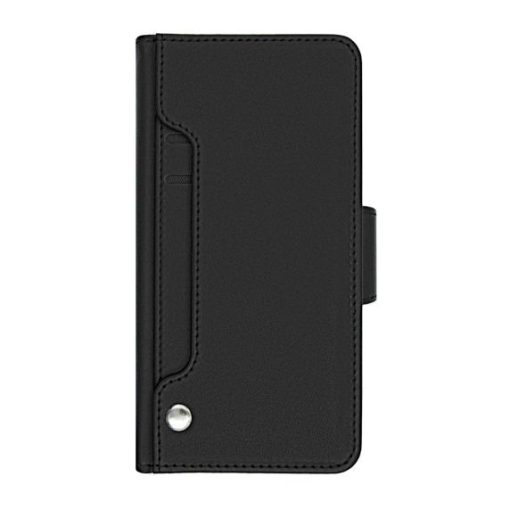 iPhone 12 Pro Max Plånboksfodral med Extra Kortfack och Stativ - Svart