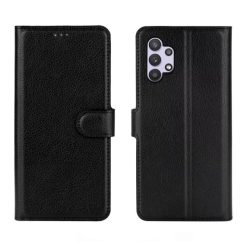 Samsung Galaxy A32 5G Flip Magnetic Flip Stand TPU+PC Läderfodral - Svart