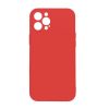 iPhone 12 Pro Max Silikonskal med Kameraskydd - Röd