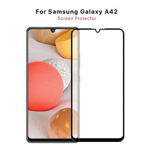 Galaxy Galaxy A42 5G Skärmskydd - 3D Härdat Glas Svart
