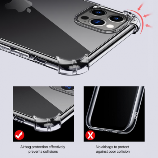 iPhone 12 Pro Max Shockproof Skal - Transparent - Bild 4