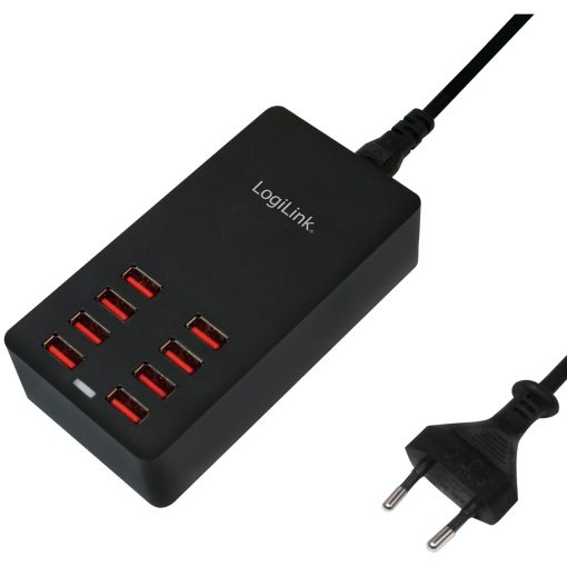 LogiLink USB-laddare 8 portar 8,8A