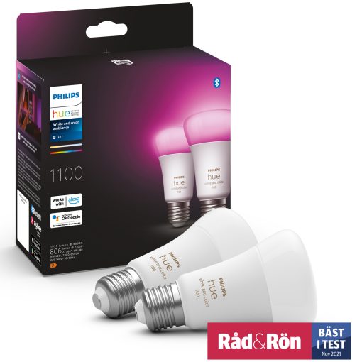 Philips Hue White Color Ambiance E27 1100lm 2-pack