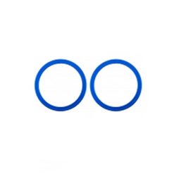 iPhone 12 Mini Metal Protector Hoop Ring för kamera (2 st) Blå