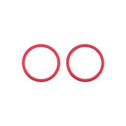 iPhone 12 Mini Metal Protector Hoop Ring för kamera (2 st) Röd