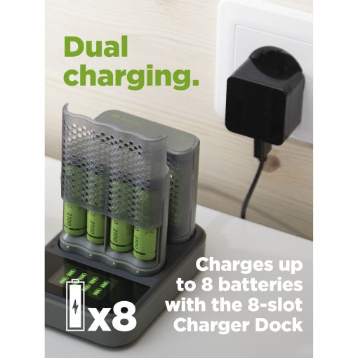 GP ReCyko 2st M451 Laddare USB docka D851 + 8xAA - Bild 8