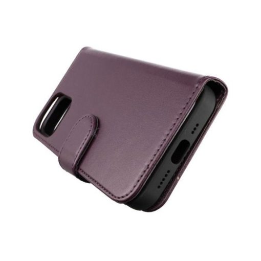 iPhone 12/12 Pro Magnetiskt Plånboksfodral - Mörklila