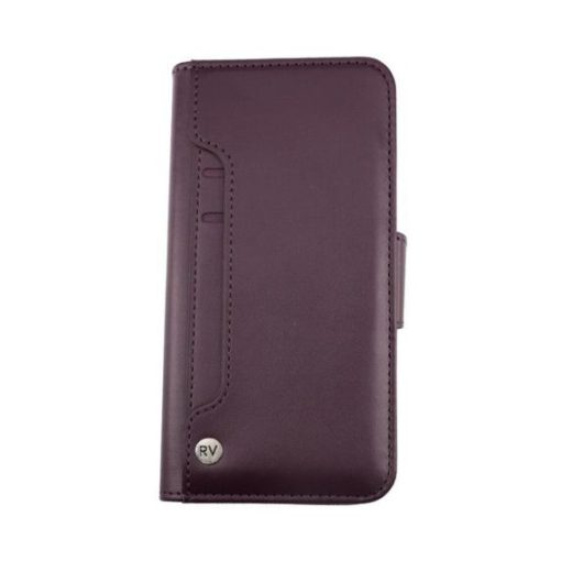 Plånboksfodral iPhone 12/12 Pro med Extra Kortfack och Stativ - Mörklila