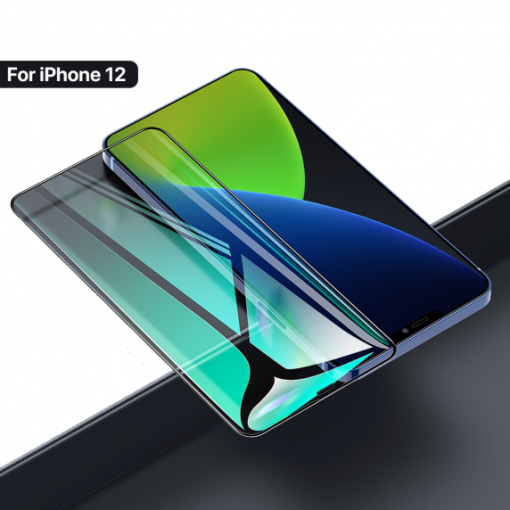 iPhone 12 Mini Skärmskydd 3D Härdat Glas Svart